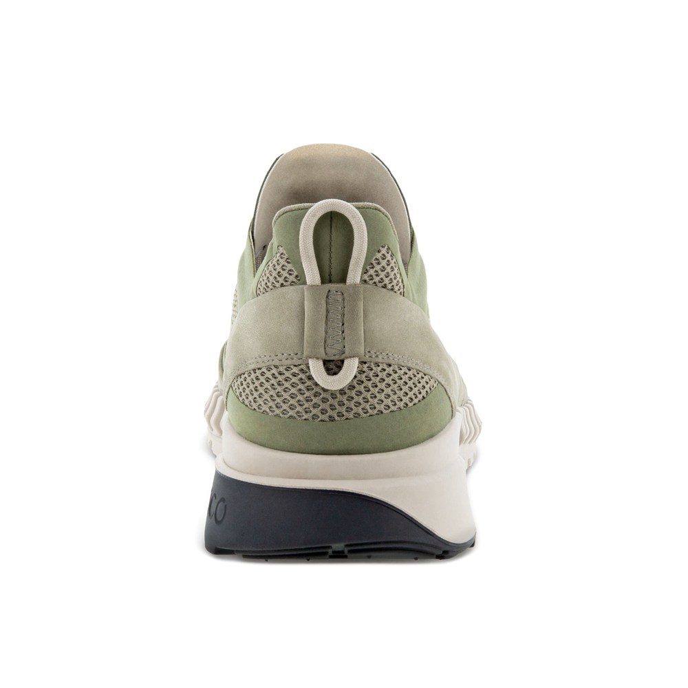 Tenis Hombre - ECCO Zipflex Bajos Tex - Verde Oliva - IXO908654